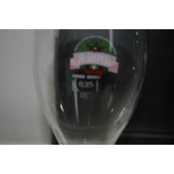 Grolsch vier Amber glazen