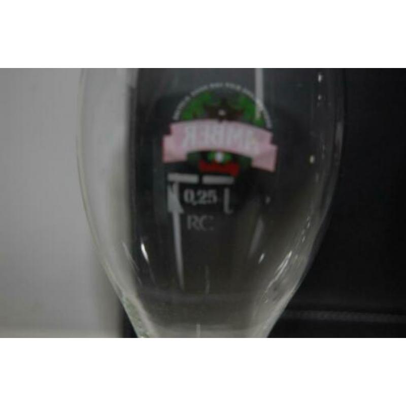 Grolsch vier Amber glazen