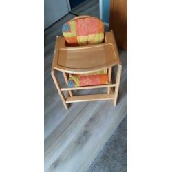 Houten kinderstoel multifunctioneel