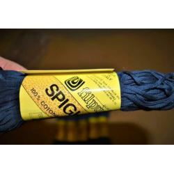haak en brei katoen 100% spighetta donkerblauw 6 bollen