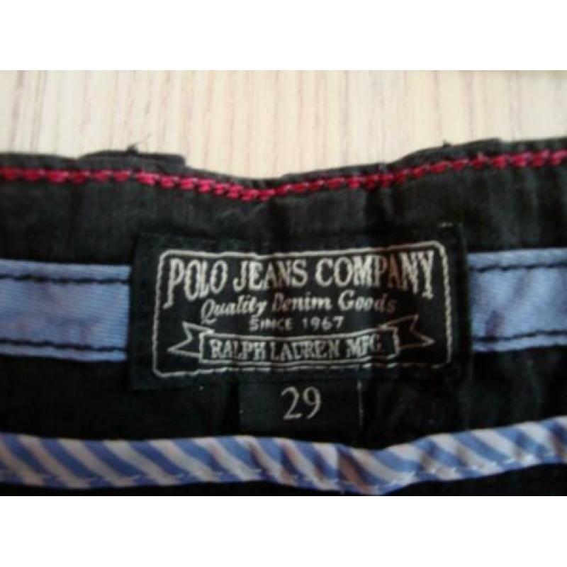 RALPH LAUREN POLO capri broek. Zwart. Jeansmaat 29 ( 36 )