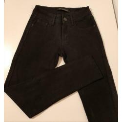 Zwarte lage skinny jeans (Maat 34 XS)