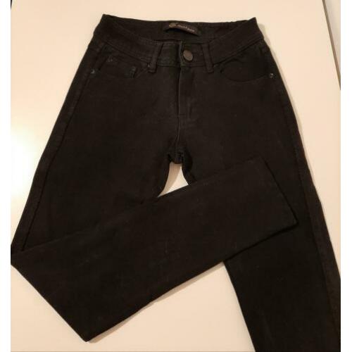 Zwarte lage skinny jeans (Maat 34 XS)