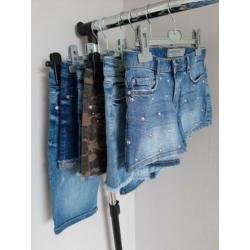 6 Spijker korte broeken shorts Clockhouse mt 34
