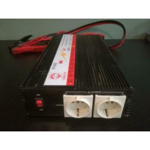 Omvormer 1000 watt met accu