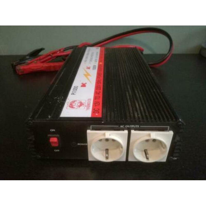 Omvormer 1000 watt met accu