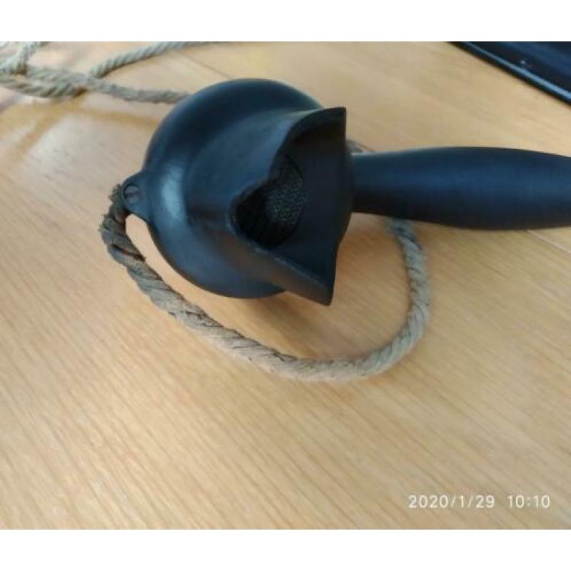 Nostalgisch messing bakeliet met draaischrijf telefoon 25.-
