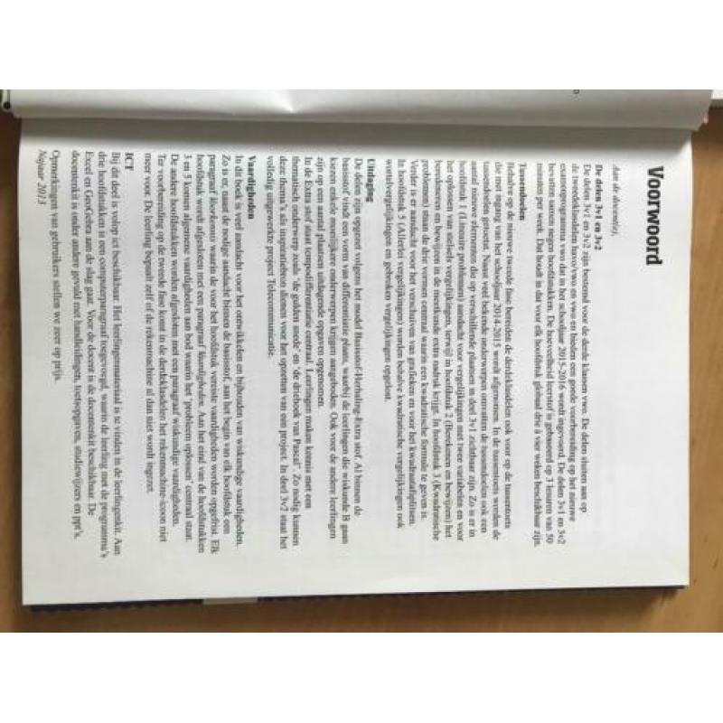 wiskunde voor VWO 3 Deel I (Lesboek en uitwerkingen)