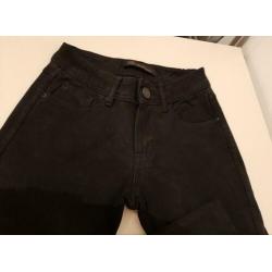 Zwarte lage skinny jeans (Maat 34 XS)