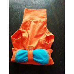Hondenpakje oranje maat xs.