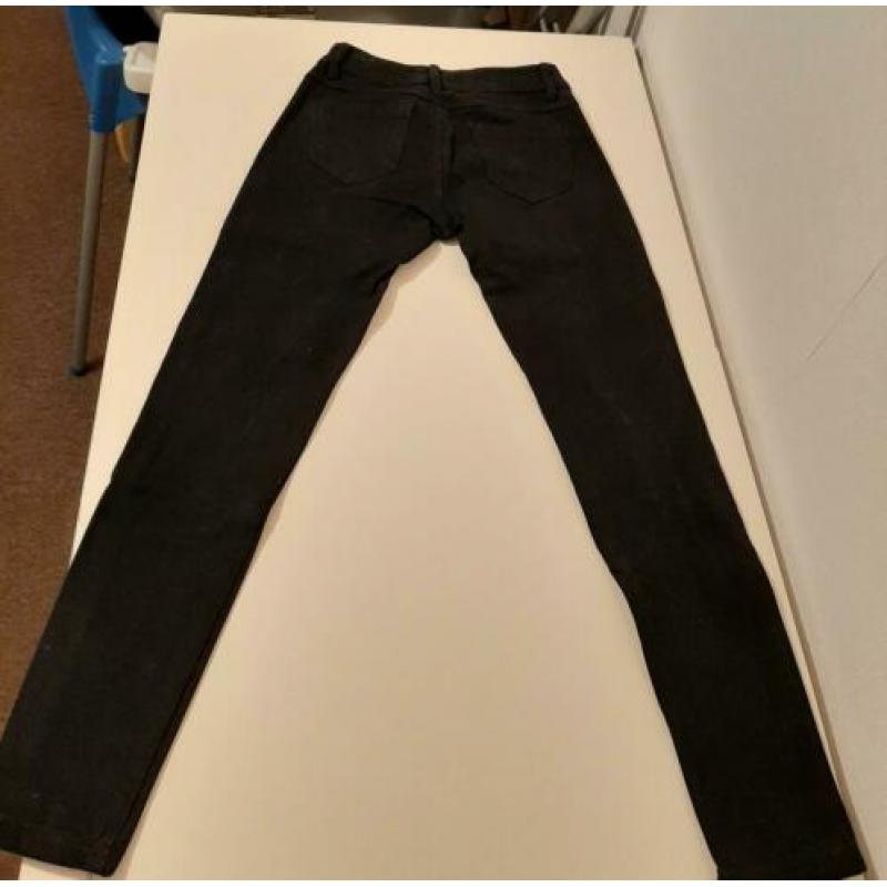 Zwarte lage skinny jeans (Maat 34 XS)