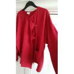 Apart rood linnen, viscose jasje van Lorelei, Completo