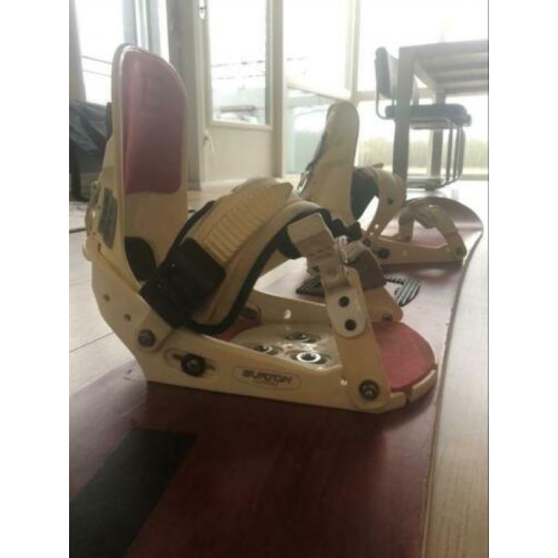 Snowboard Burton Asym air met Burton bindingen 157-159