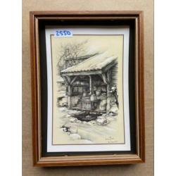 Vintage posters/platen van Anton Pieck tekeningen - A4