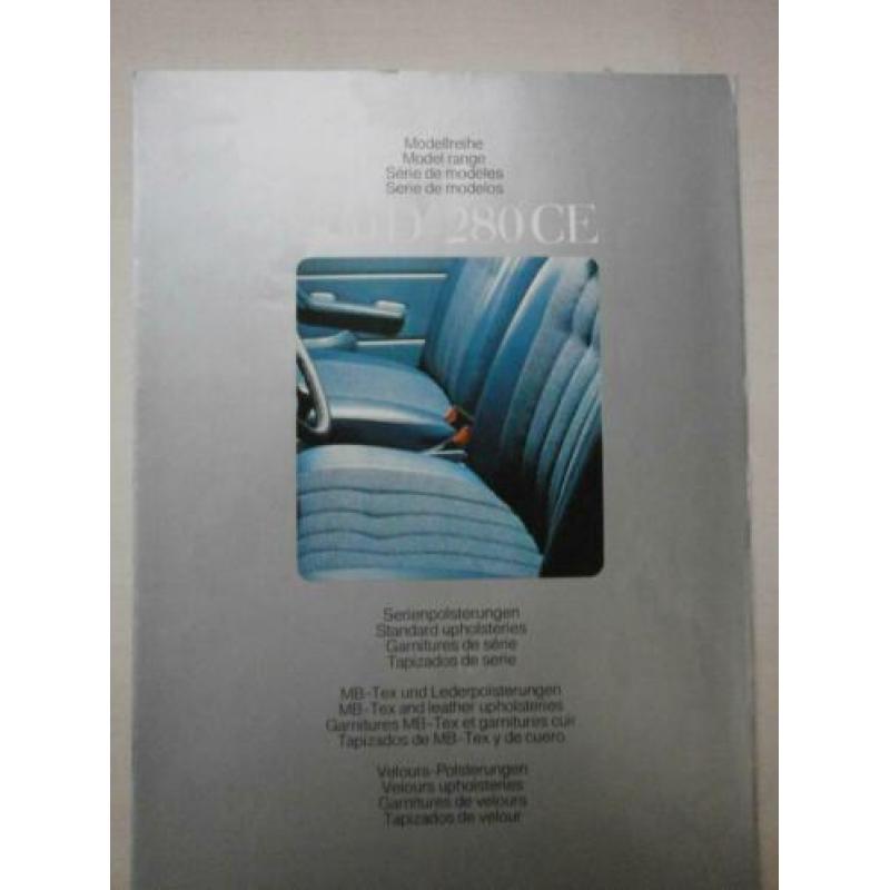 Mercedes Benz folder/Mercedes Benz bekleding folder/MB kleur