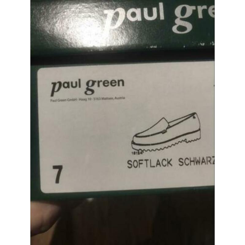 Paul green zwarte lak instapper mt 7 40 half