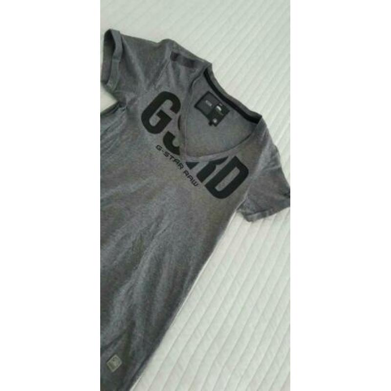Gstar raw tshirt grijs maat xs g-star merk t-shirt shirt