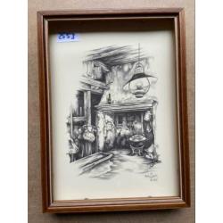 Vintage posters/platen van Anton Pieck tekeningen - A4
