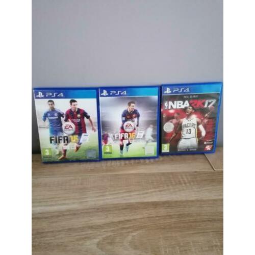 Playstation 4 spellen Fifa en NBA