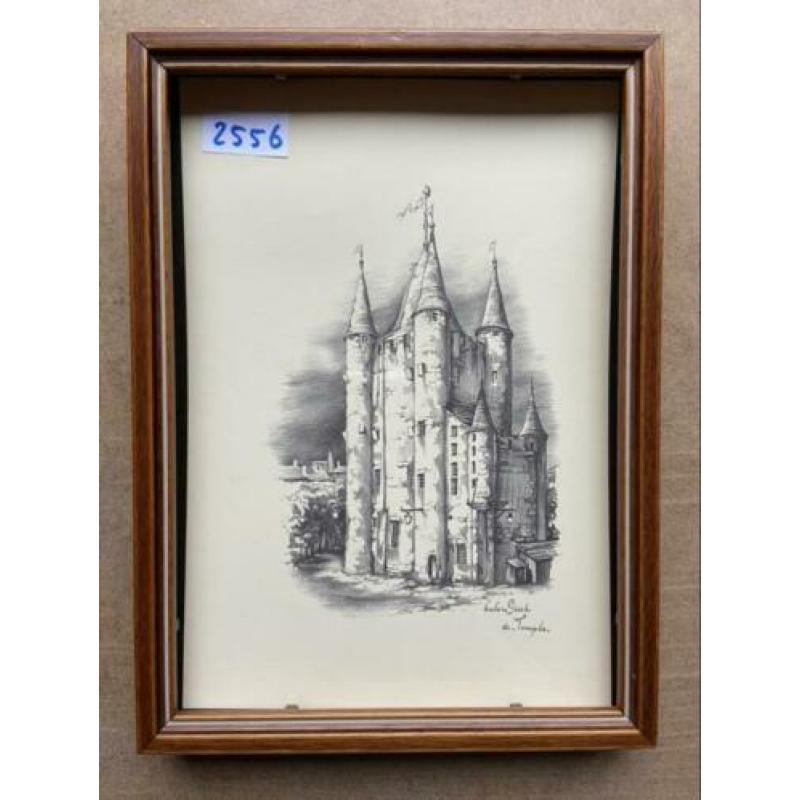 Vintage posters/platen van Anton Pieck tekeningen - A4