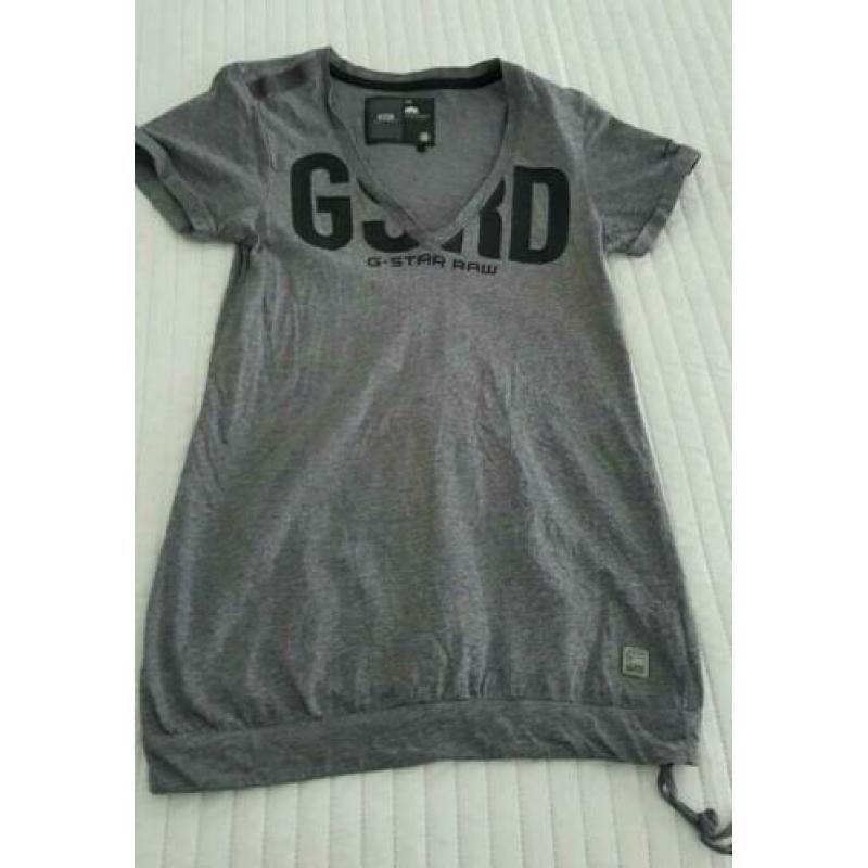 Gstar raw tshirt grijs maat xs g-star merk t-shirt shirt