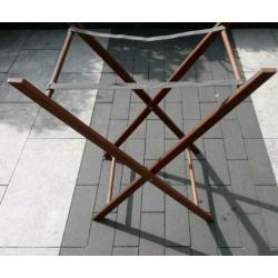 Butlertray-dienblad op onderstel teak zgan