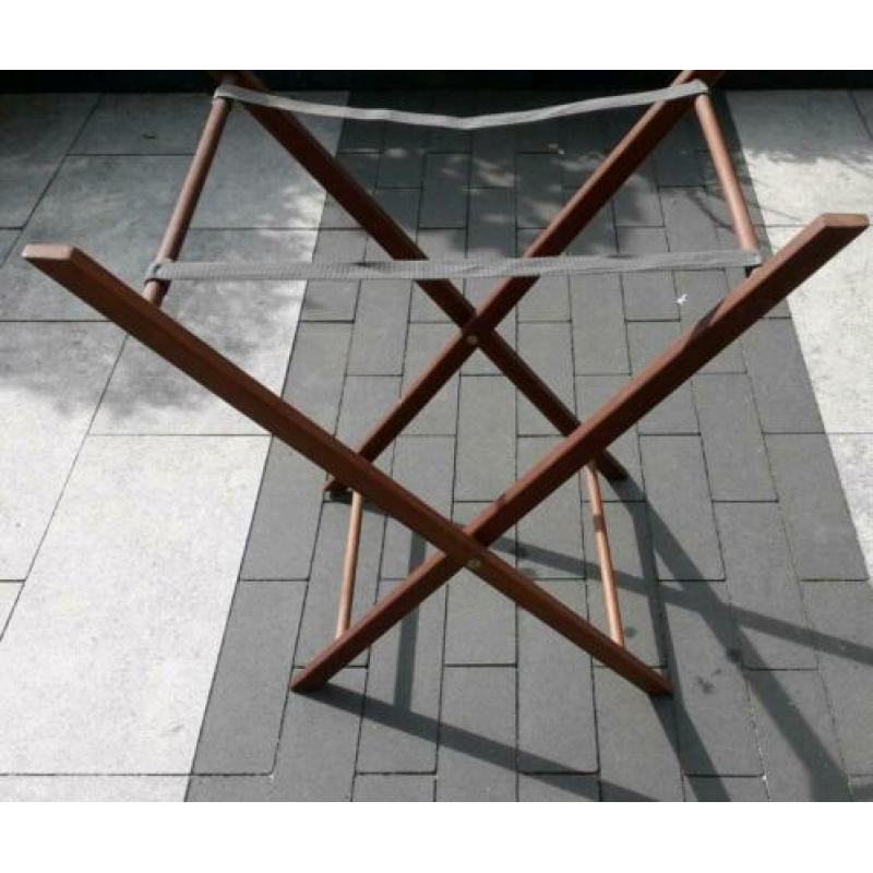 Butlertray-dienblad op onderstel teak zgan