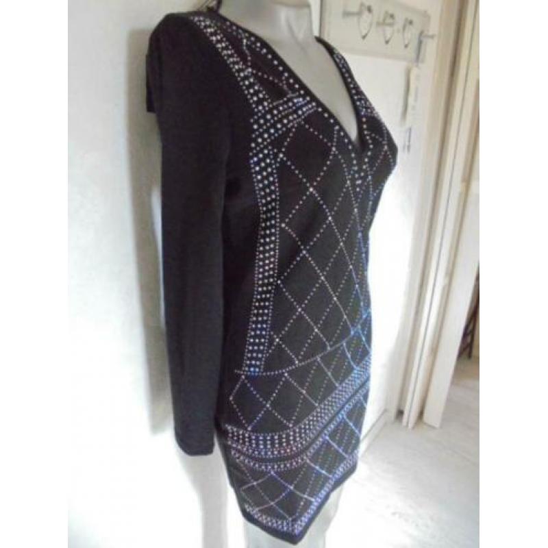 nieuw Parisian jurk zwart met steentjes mt 38 en 40