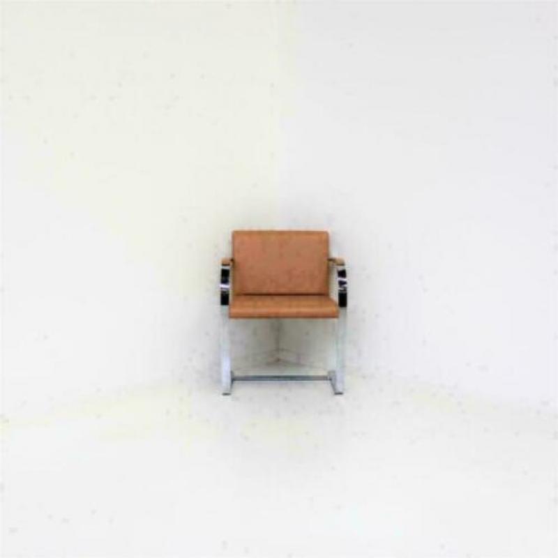 Leren, Zalmkleurige Slede-Stoelen: Fasem BRNO Design