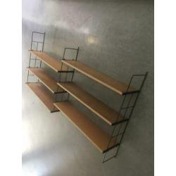 Wandrek wandplanken systeem vintage jaren 50