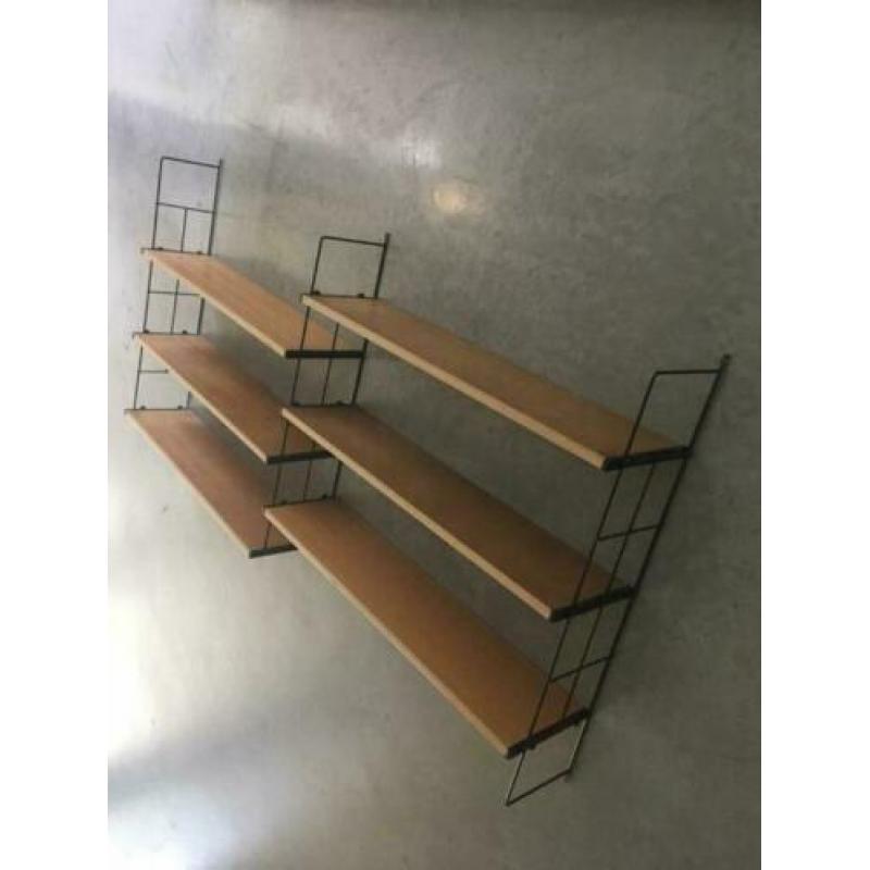 Wandrek wandplanken systeem vintage jaren 50