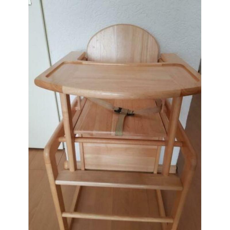 houten (massief) kinderstoel met nijntje verkleiner