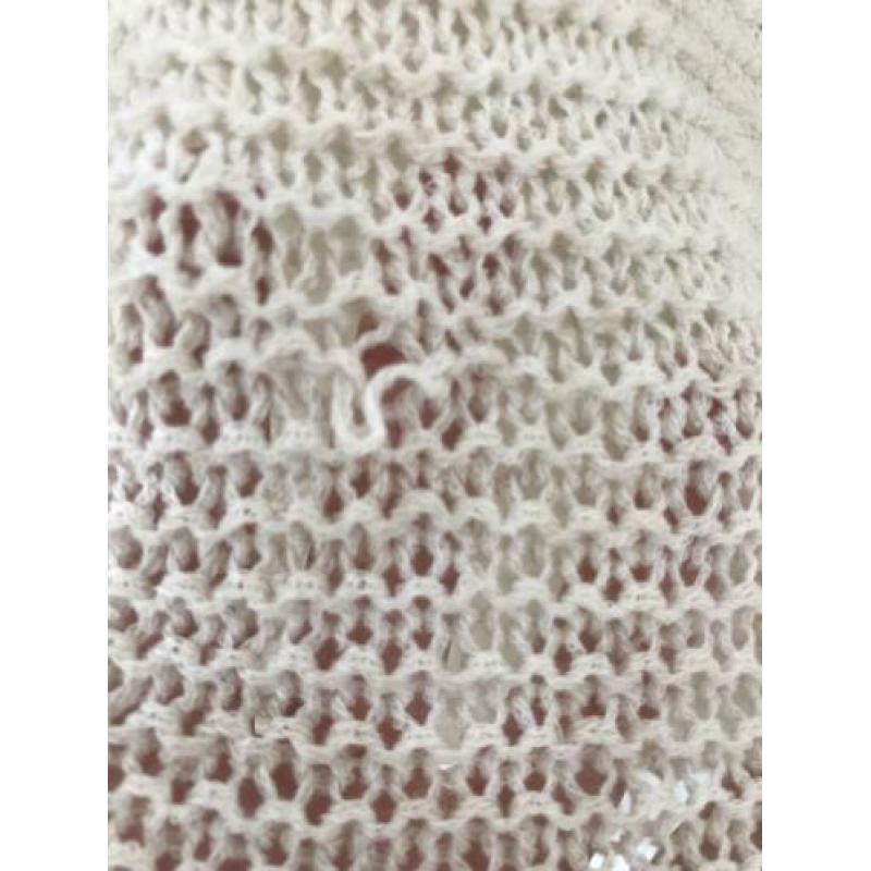 American Vintage gebreide voorjaarstrui knitted S beige nude