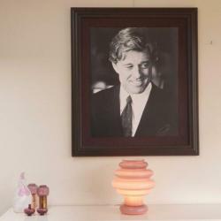 Groot decoratief portrait van Robert Redford, houten lijst,