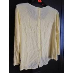 Just Female M blouse geel top zijde