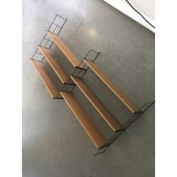Wandrek wandplanken systeem vintage jaren 50