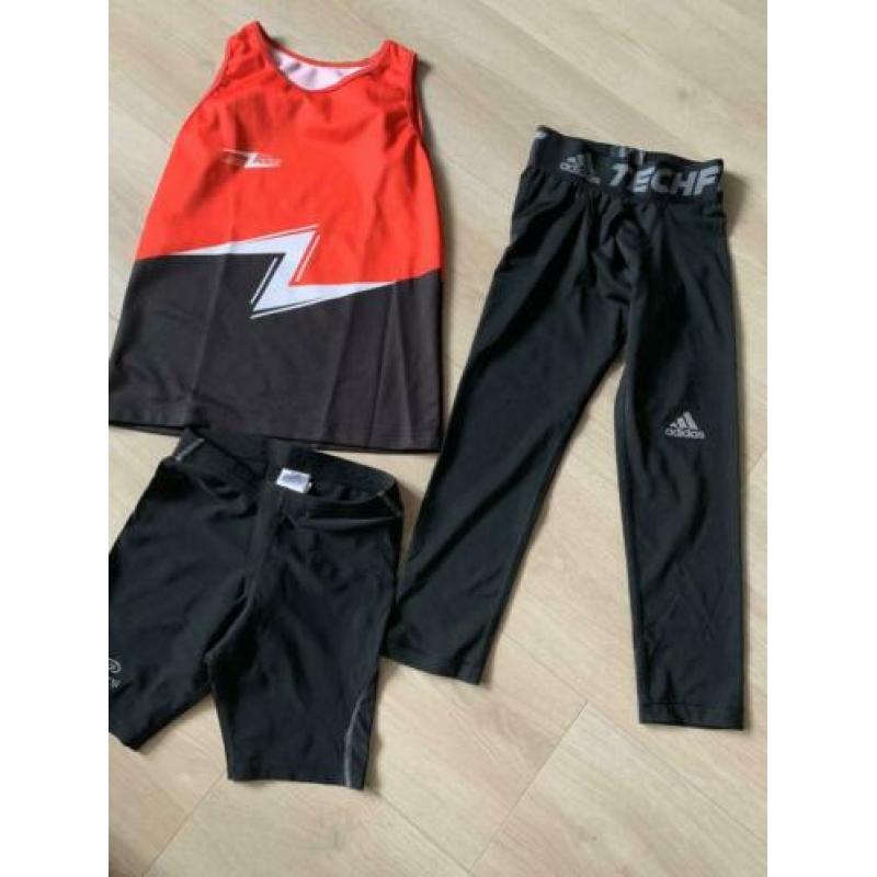 Atletiekkleding van oa Adidas; maat 122-128