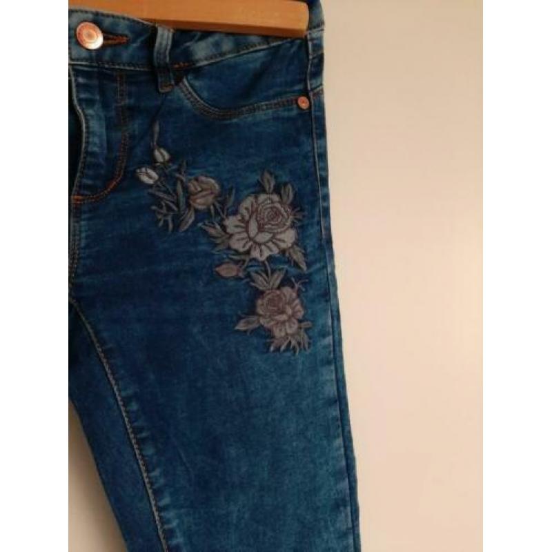 Skinny Jeans bloemen maat 34