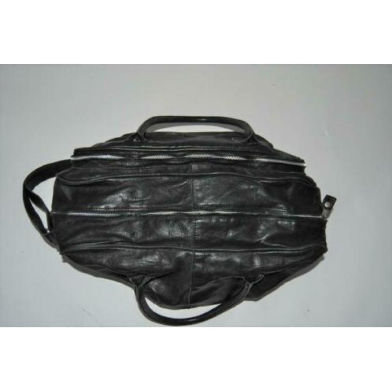 Corsia leren tas zwart