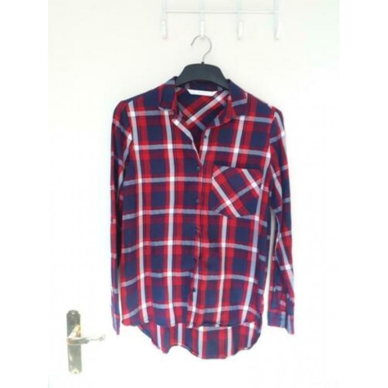 Geruite blouse