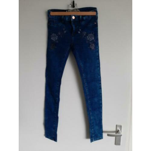 Skinny Jeans bloemen maat 34