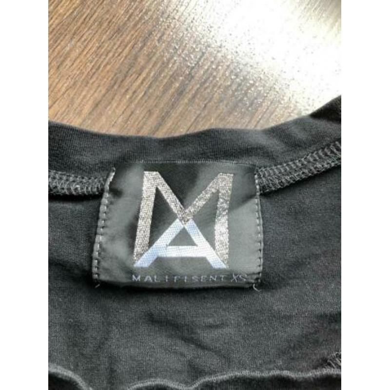 Malifisent rokje xs zwart shirtje xs setje