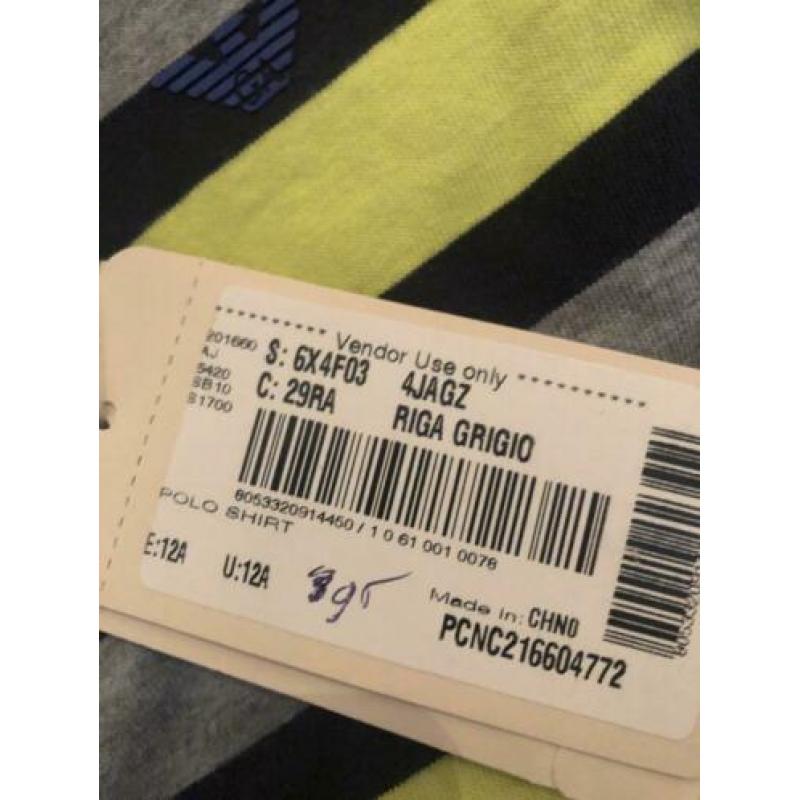 Armani jongens longsleeve maat 12 A NIEUW