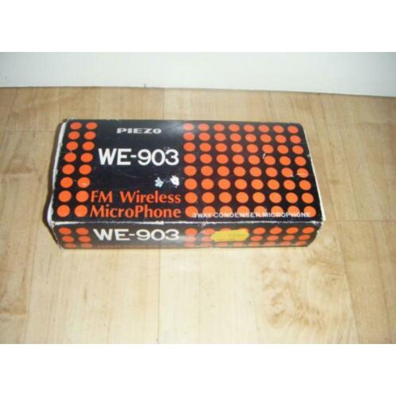 Vintage,draadloze microfoon,in doos,Piezo WE-903,old stock