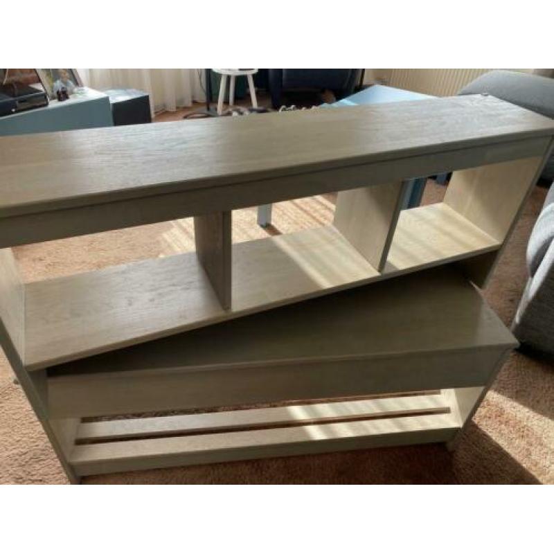 Kapstok met bijpassend bankje (hout greywash lak)
