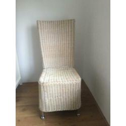 Rotan eetkamerstoel 4 stuks