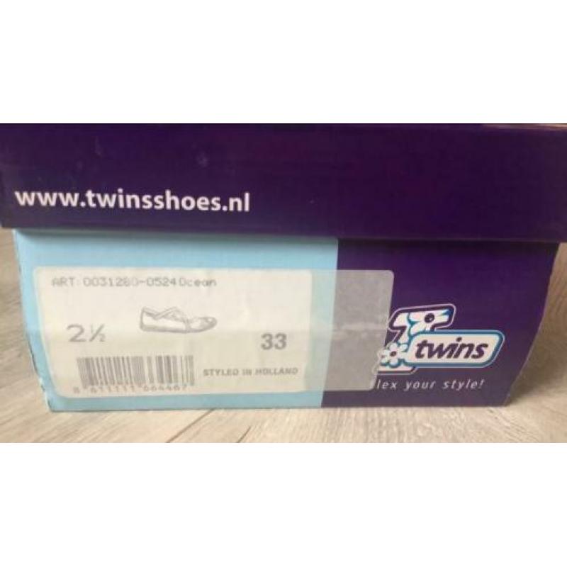 Twins ballerina’s leer, maat 33 breedte 2,5