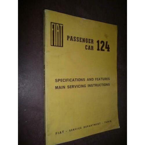FIAT passengers car 124 (1966). Specifications and features