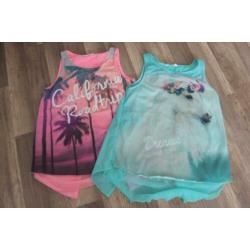 Trendy topjes van H&M mt 170 nieuwstaat