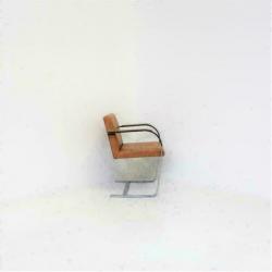 Leren, Zalmkleurige Slede-Stoelen: Fasem BRNO Design